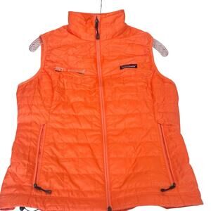 Patagonia Nano Puff Vest Small Orange Insulated Lightweight Women